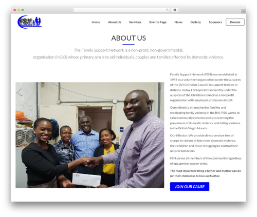 WP theme Lambda - familysupportbvi.org