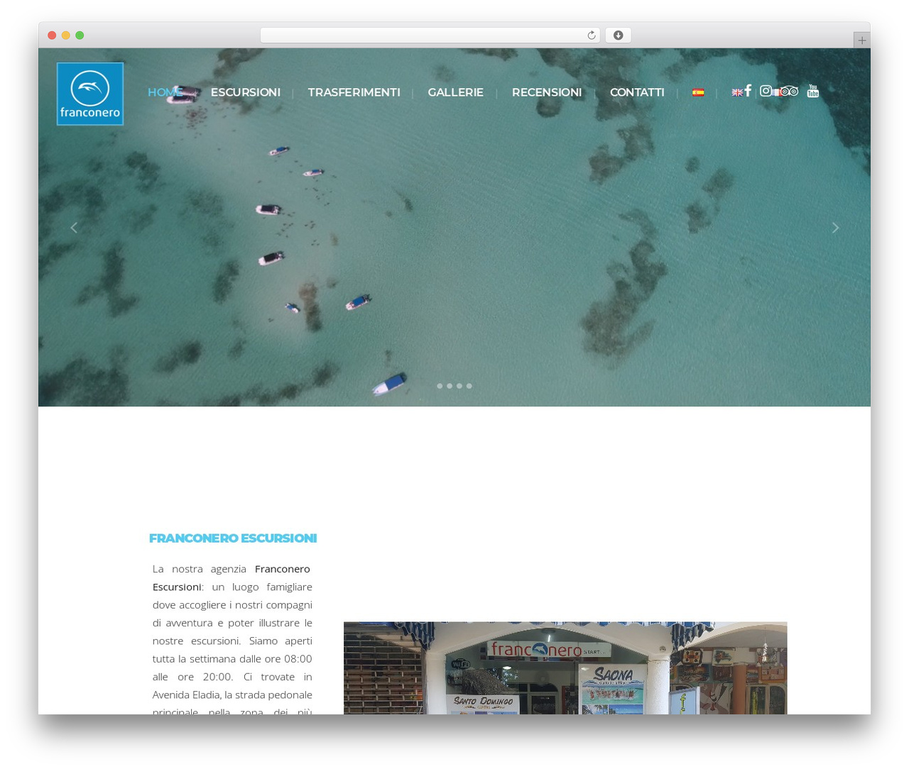 Bridge WordPress theme - franconeroescursioni.com