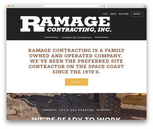 Construction Theme WordPress theme design - ramagecontracting.com