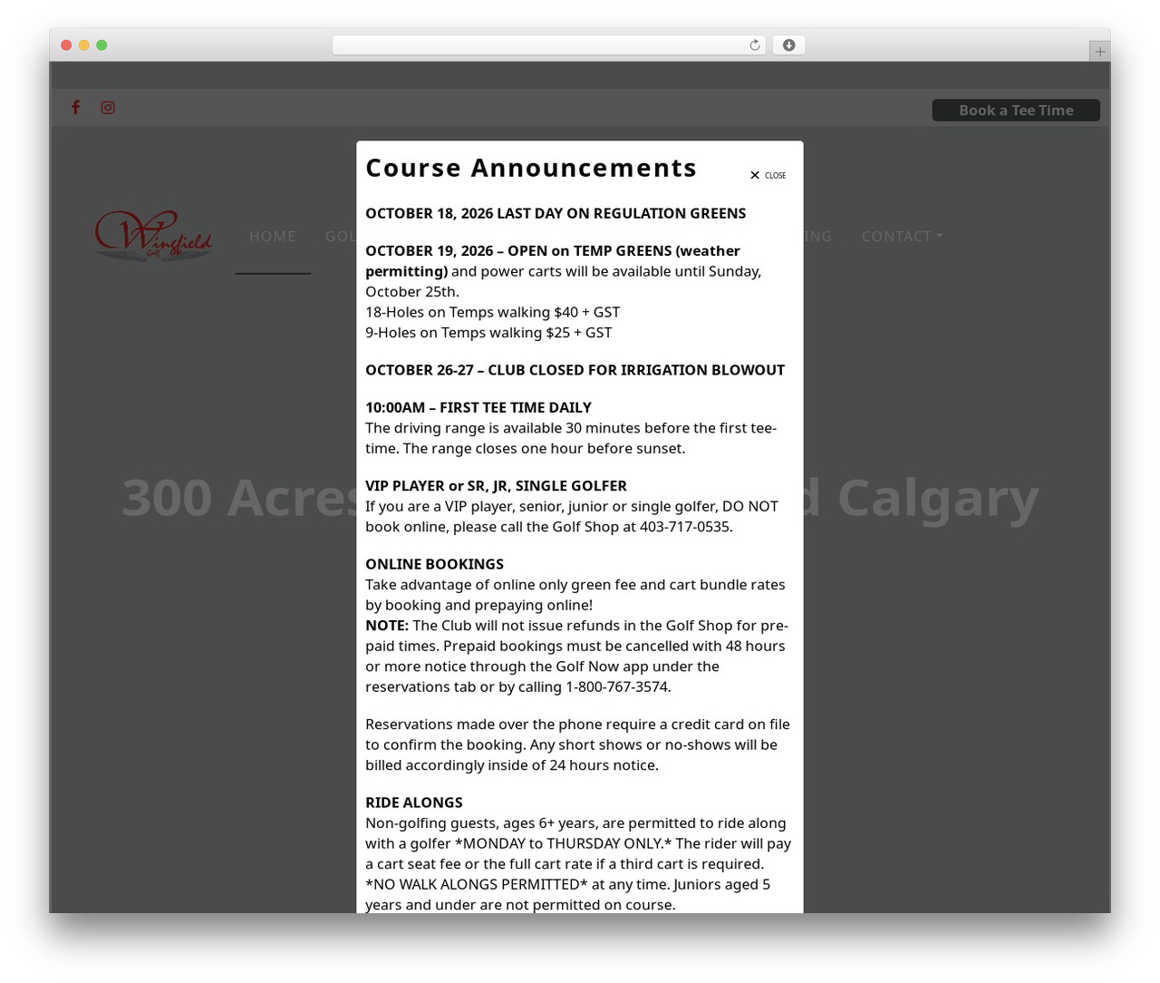 Theme WordPress GolfNow - Mulberry - www.wingfieldgolf.ca