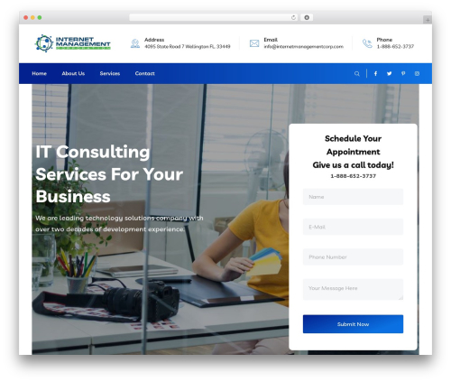 WordPress theme Braintech - internetmanagementcorp.com