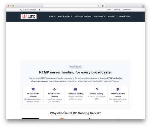Divi theme WordPress - rtmp-server.com