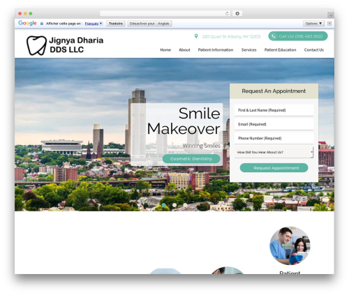 DoctorGenius Framework WordPress theme - drdhariaddsalbany.com
