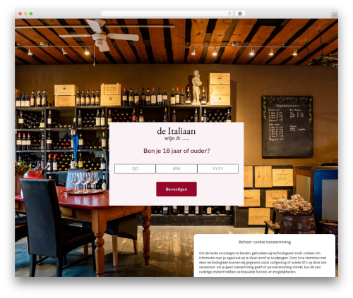 Fuze framework WordPress theme - de-italiaan.nl