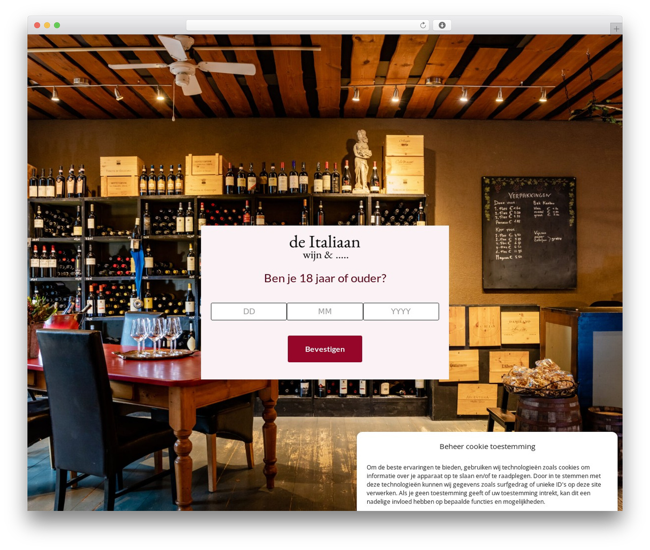 Fuze framework WordPress theme - de-italiaan.nl