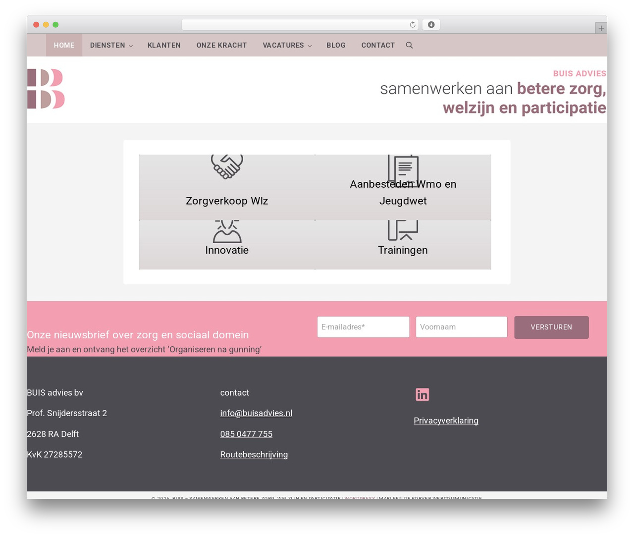 Genesis theme WordPress - buisadvies.nl