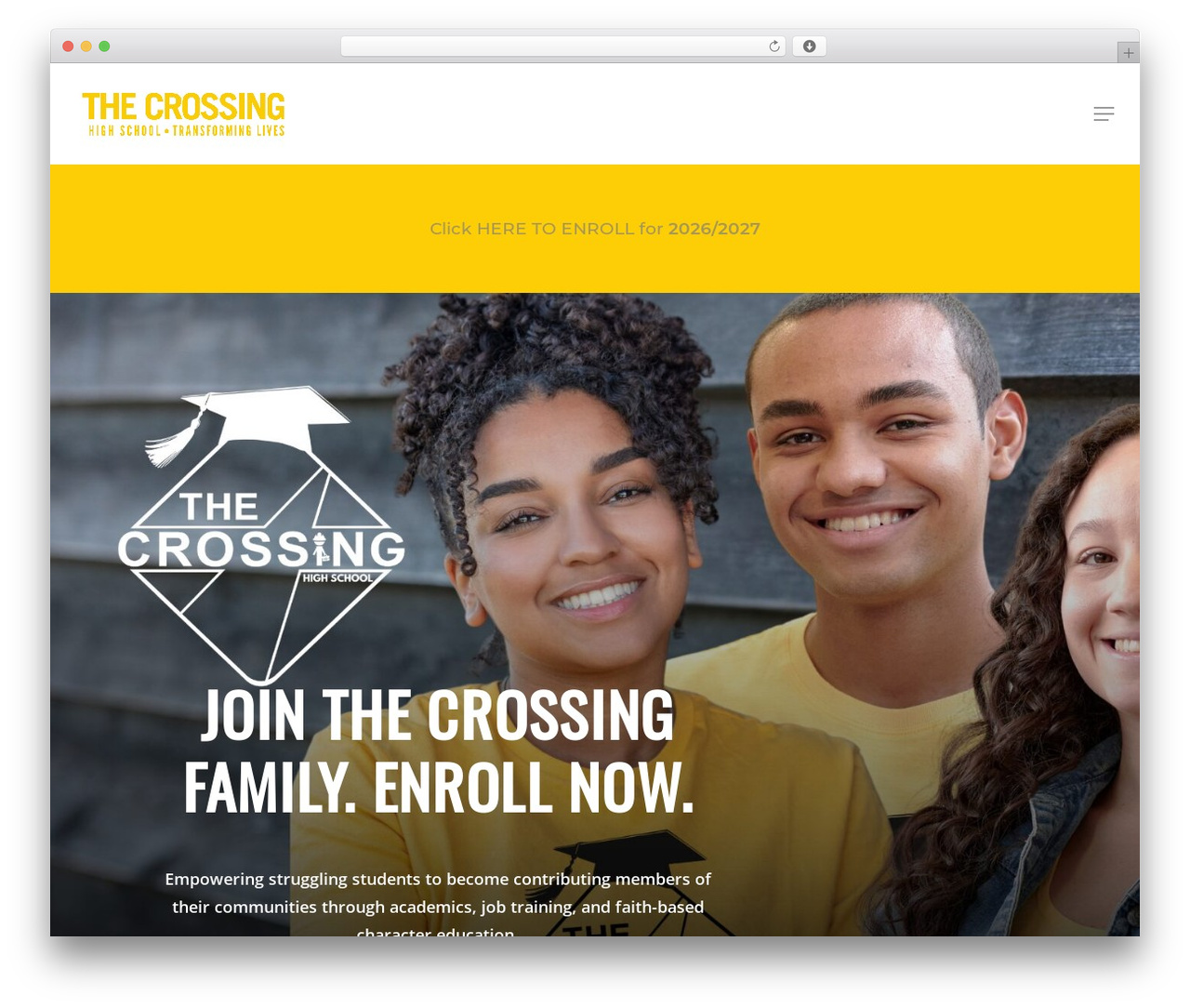 Salient Child Theme WordPress theme design - crossingeducation.com