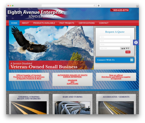 WordPress theme Triggerfish Responsive - dvbematerials.com