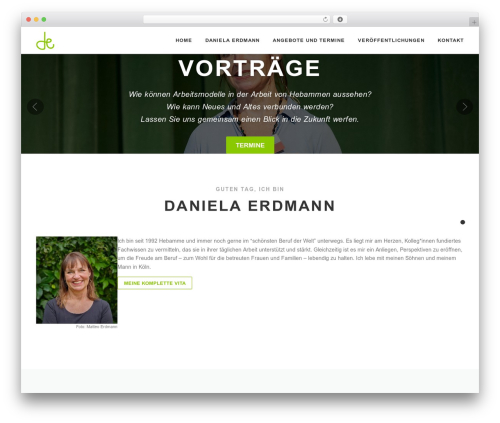 WordPress theme Daniela Erdmann Theme - daniela-erdmann.com