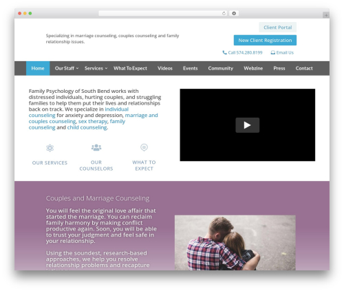 WordPress theme Divi - family-psychology.com