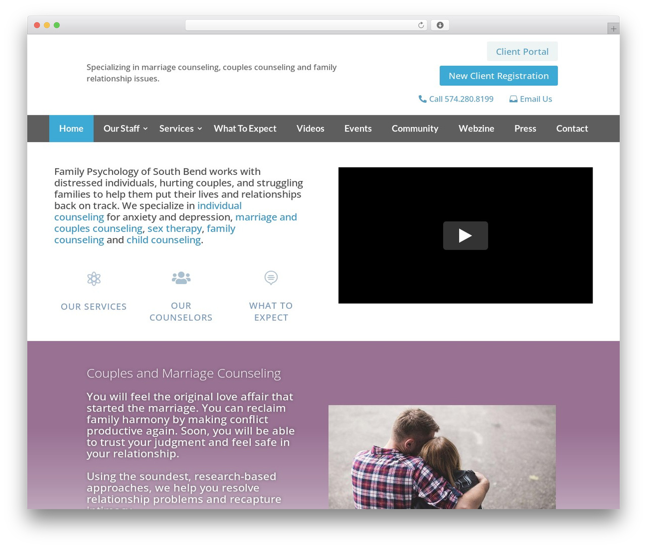 WordPress theme Divi - family-psychology.com