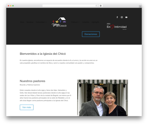 WordPress theme Divi - iglesiadelchico.com