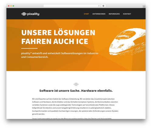 WordPress website theme Pixality Theme - pixality.com