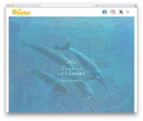 スキューバカンパニードルフィン WordPress theme - dolphin-scuba.com
