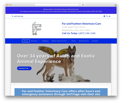 Beacon Theme theme WordPress - furandfeathersvetcare.com