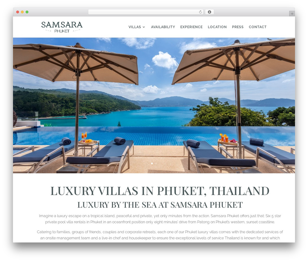 Divi WordPress theme - samsaraphuket.com