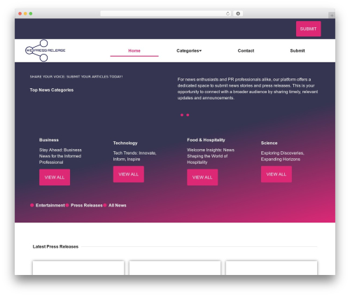 Hello Elementor theme WordPress - wepressrelease.com