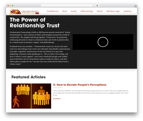 Hello Elementor WordPress theme - orchestratedconnecting.com