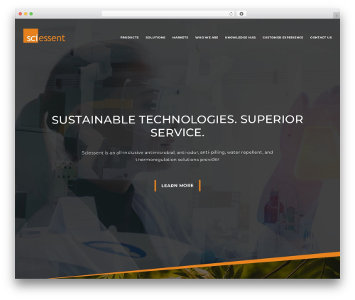 Sciessent WordPress theme - www.sciessent.com