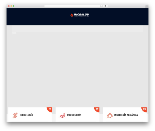 Tectxon WordPress theme - ingralub.com.mx