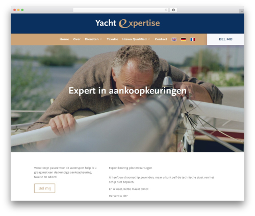 WordPress theme Divi - yachtexpertise.nl