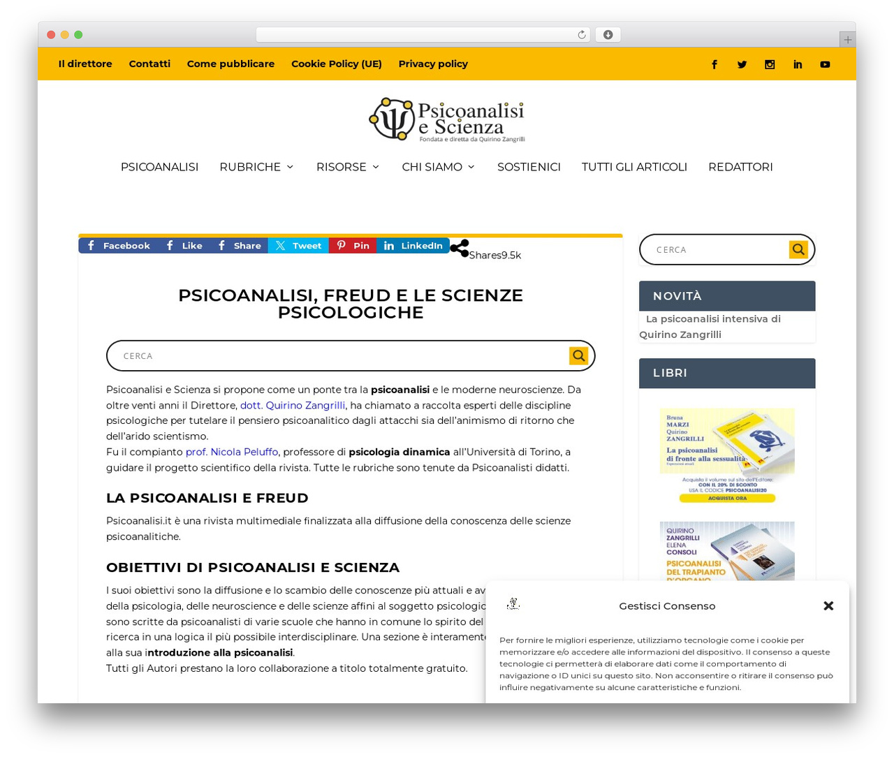 WordPress theme Extra - psicoanalisi.it