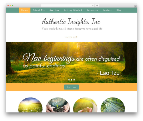Bubbles WordPress website theme - yourauthenticinsights.com