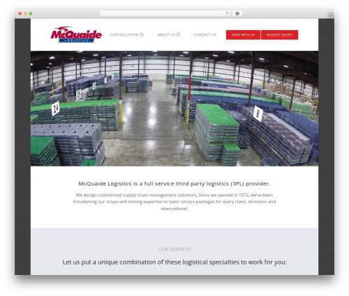 Challenge WordPress theme - mcquaidelogistics.com