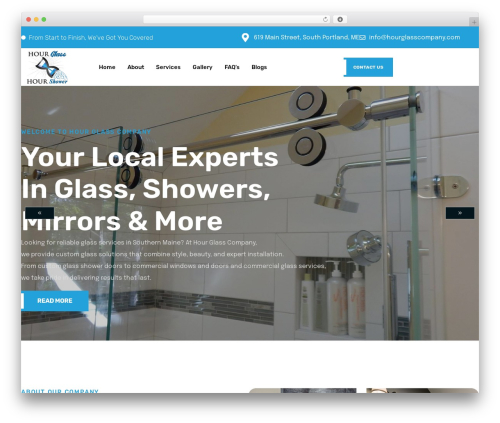 Consik business WordPress theme - hourglasscompany.com
