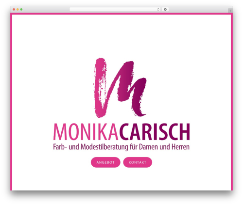 Divi theme WordPress - monikacarisch.ch