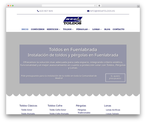 Divi WordPress theme - megatoldos.es