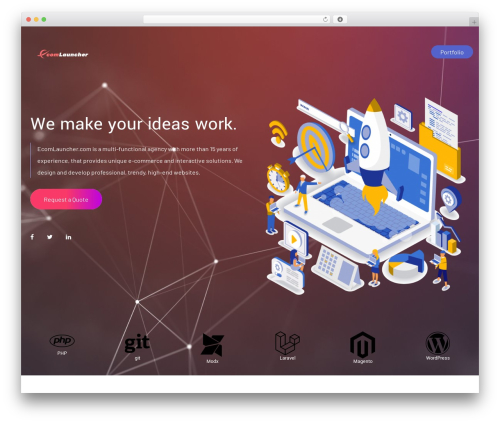 Itok WordPress theme - ecomlauncher.com