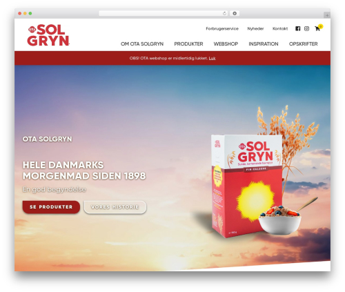 number-two WordPress theme design - otasolgryn.dk