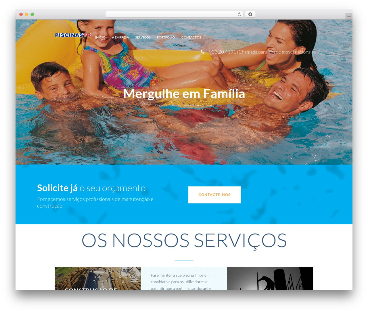 PoolServices WordPress theme - piscinastr.com