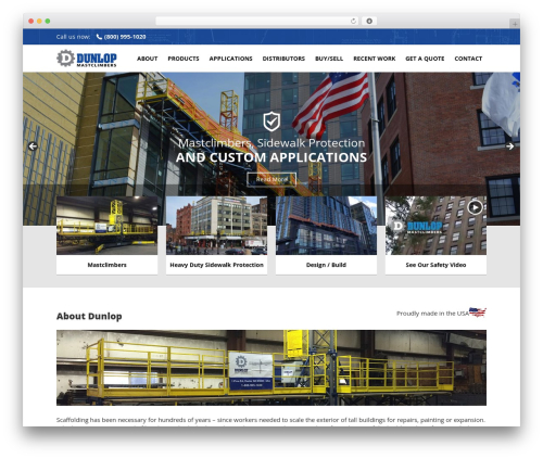 WordPress theme Aurora Tech - dunlopmastclimbers.com