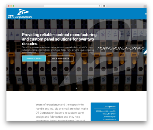 WordPress theme Cast - qt-corporation.com