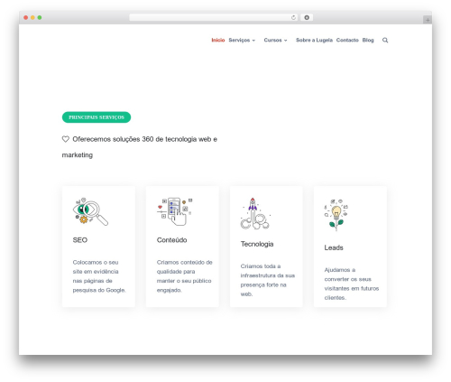 Boldest WordPress theme - lugela.com