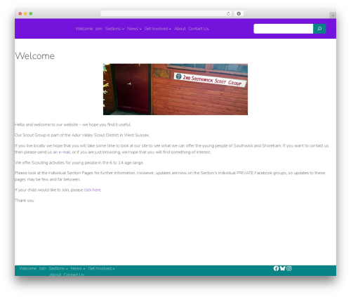Bootscout-theme theme WordPress - secondsouthwick.org.uk