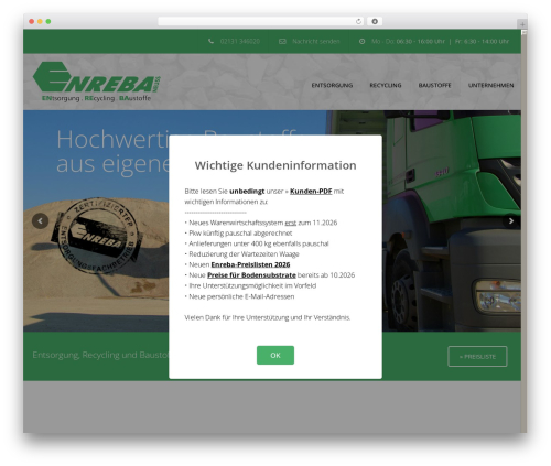 constructo theme WordPress - enreba.de