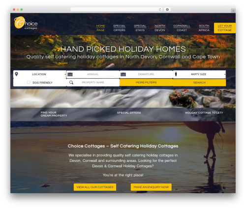 Creatomatic lightbox WordPress plugin - choice-cottages.com