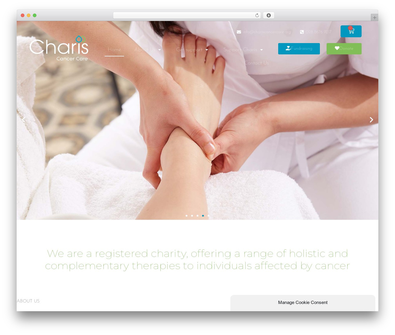 Hello Elementor WordPress theme - chariscancercare.org