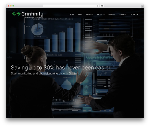 Modules WordPress theme - grinfy.com