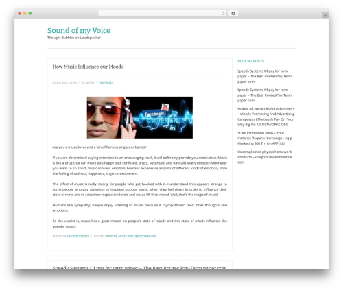 Prana WordPress theme - soundofmyvoice.com Prana WordPress theme - soundofmyvoice.com