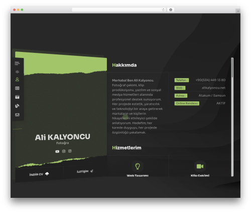 Ryancv plugin WordPress plugin - alikalyoncu.net