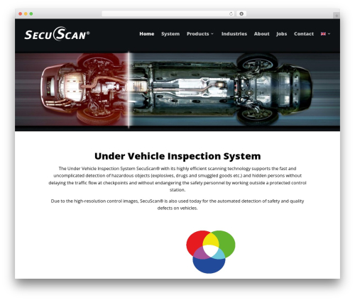 SecuScan WordPress website theme - secuscan.com