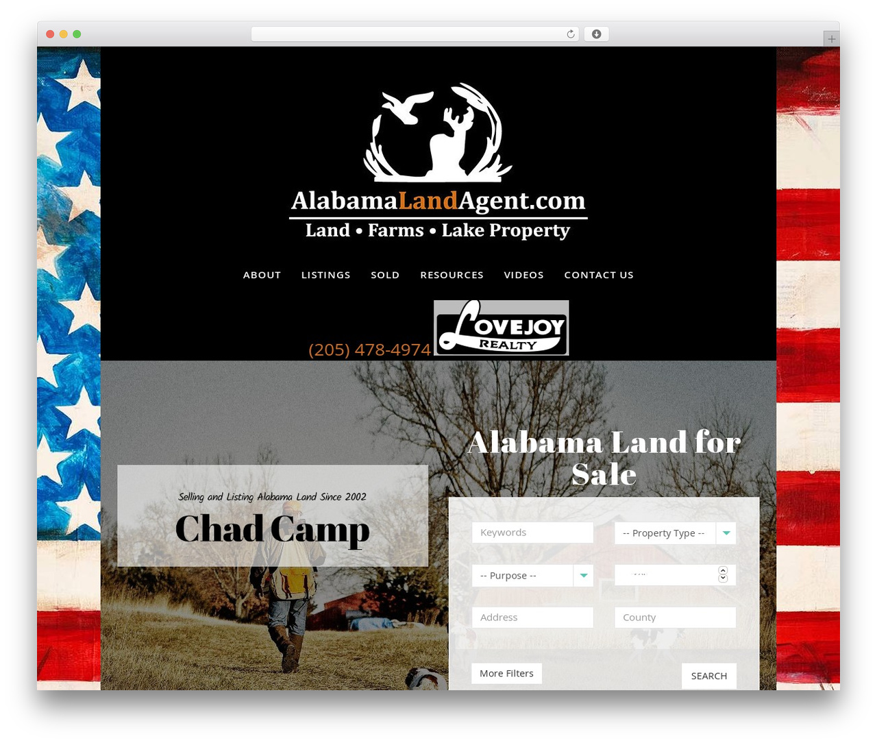 Theme WordPress Bridge - alabamalandagent.com