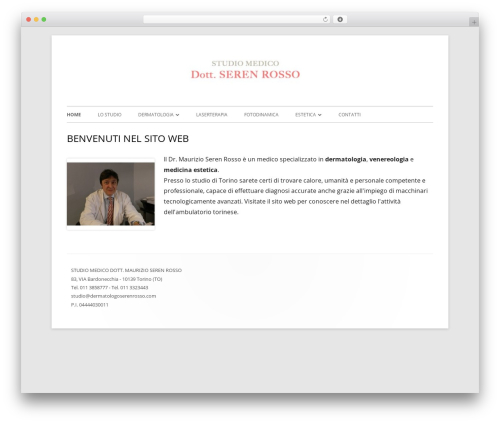 Tiny Framework best free WordPress theme - dermatologoserenrosso.com
