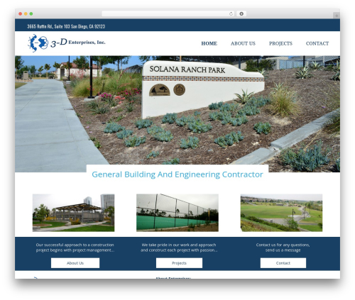 WordPress theme 3DE - 3denterprisesinc.com