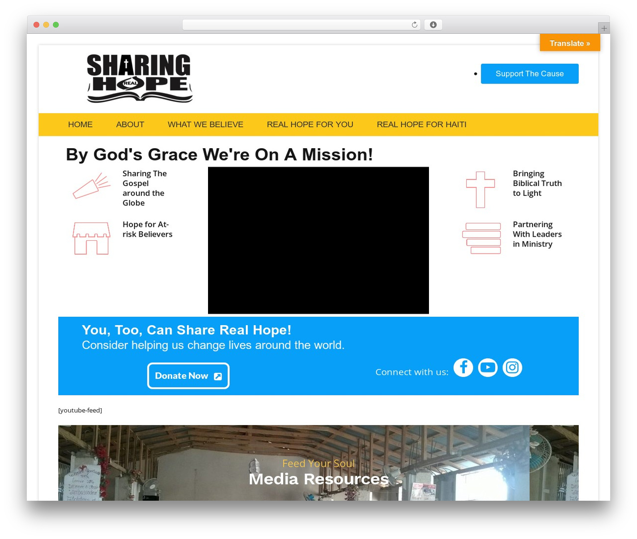 WordPress website theme GT Basic - sharingrealhope.org