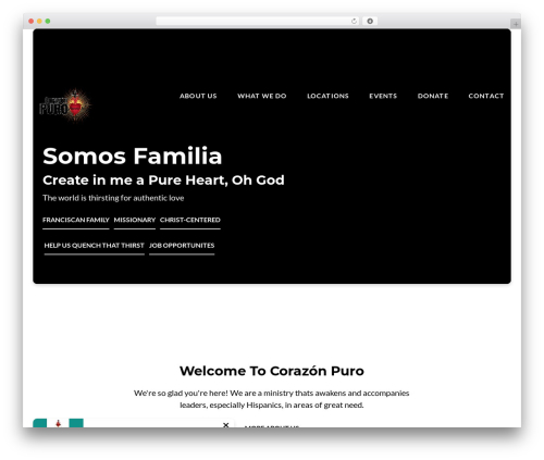 WP theme Float - corazonpuro.org